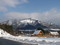 雪の上蒜山と別荘