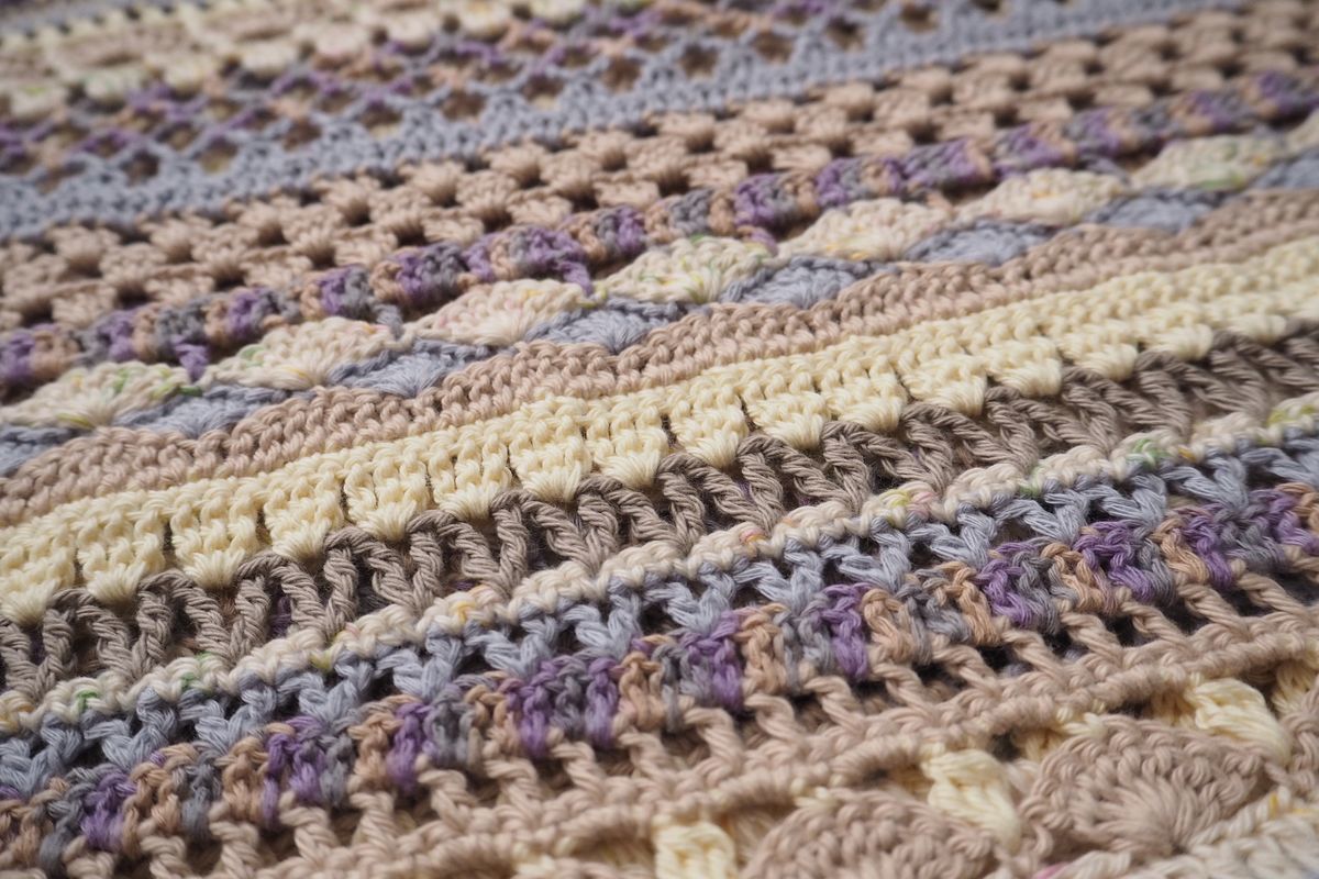 コットン　スパイシーブランケット Free Pattern / スパイシーブランケット（Spice of Life Blanket
