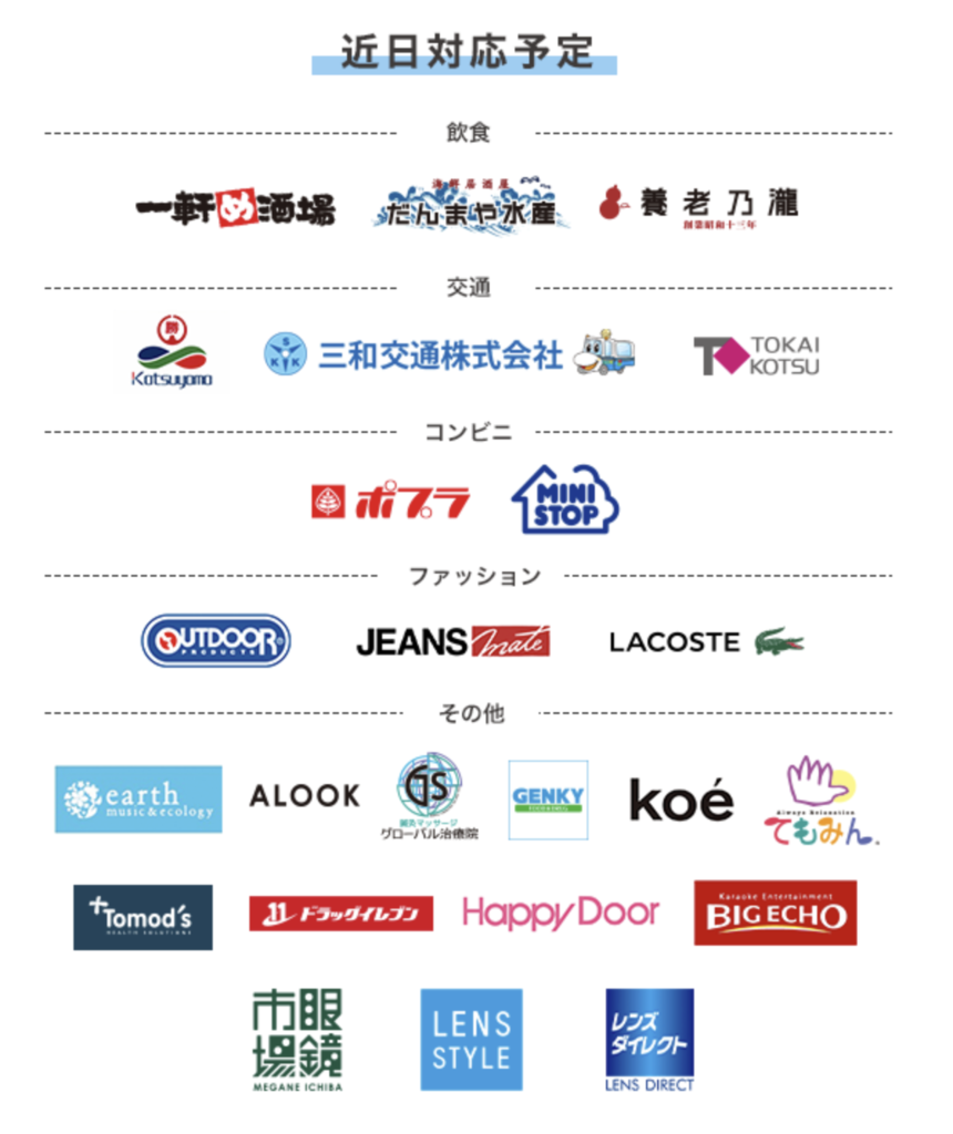 PayPay導入予定店舗