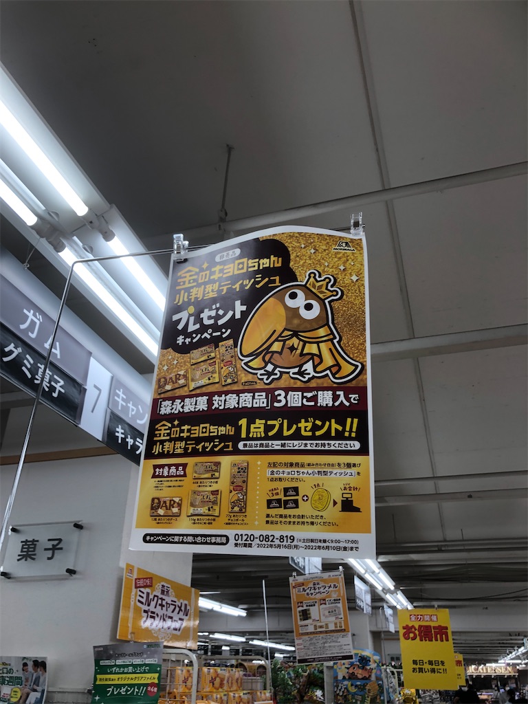 金のキョロちゃん 小判型ティッシュ 森永製菓 小枝 ダース チョコボール 55周年 記念 金のキョロちゃん 小判型ティッシュ 森永製菓 小枝 ダース チョコボール 55周年 記念