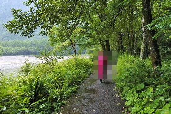 上高地を散策