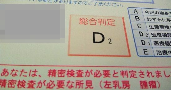 健康診断の結果