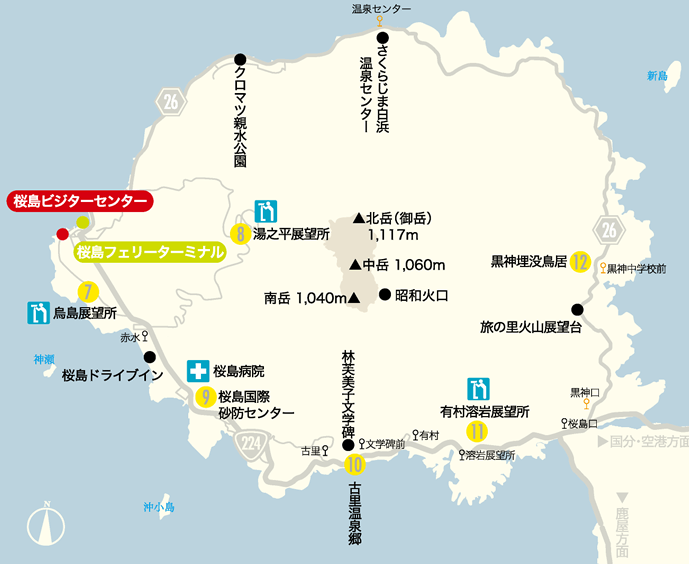 桜島 地図