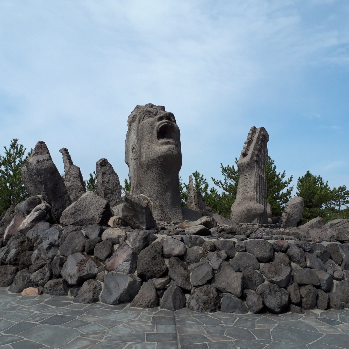 桜島 赤水展望広場 叫びの肖像
