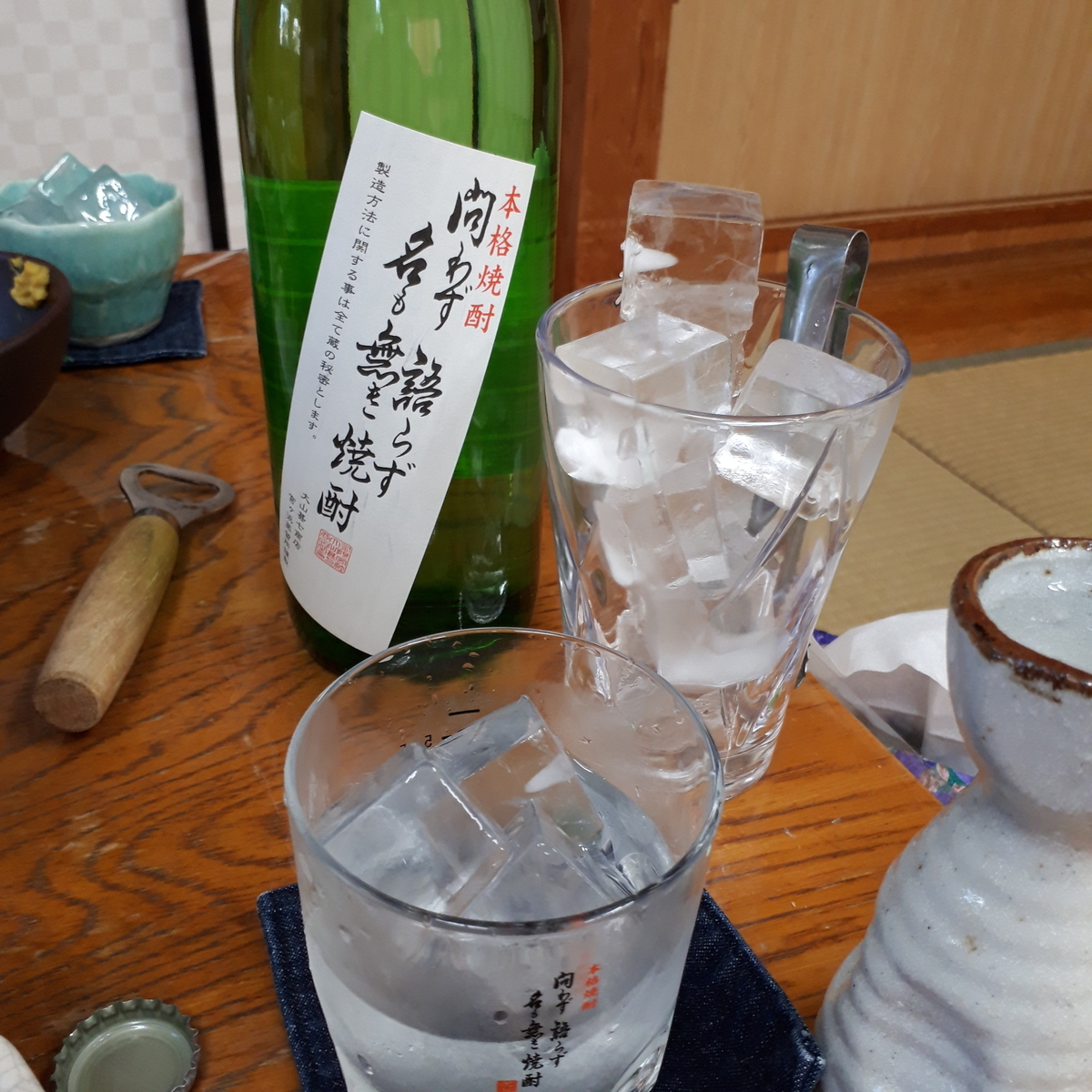 指宿 民宿たかよし 夕食 問わず語らず名も無き焼酎