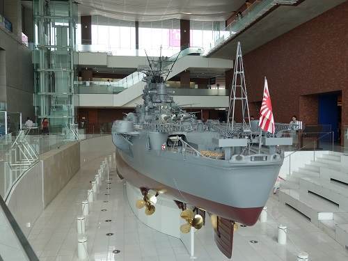 広島 呉の大和ミュージアム 10分の1戦艦 大和 をはじめ 零戦 回天も ローコストで度々旅々