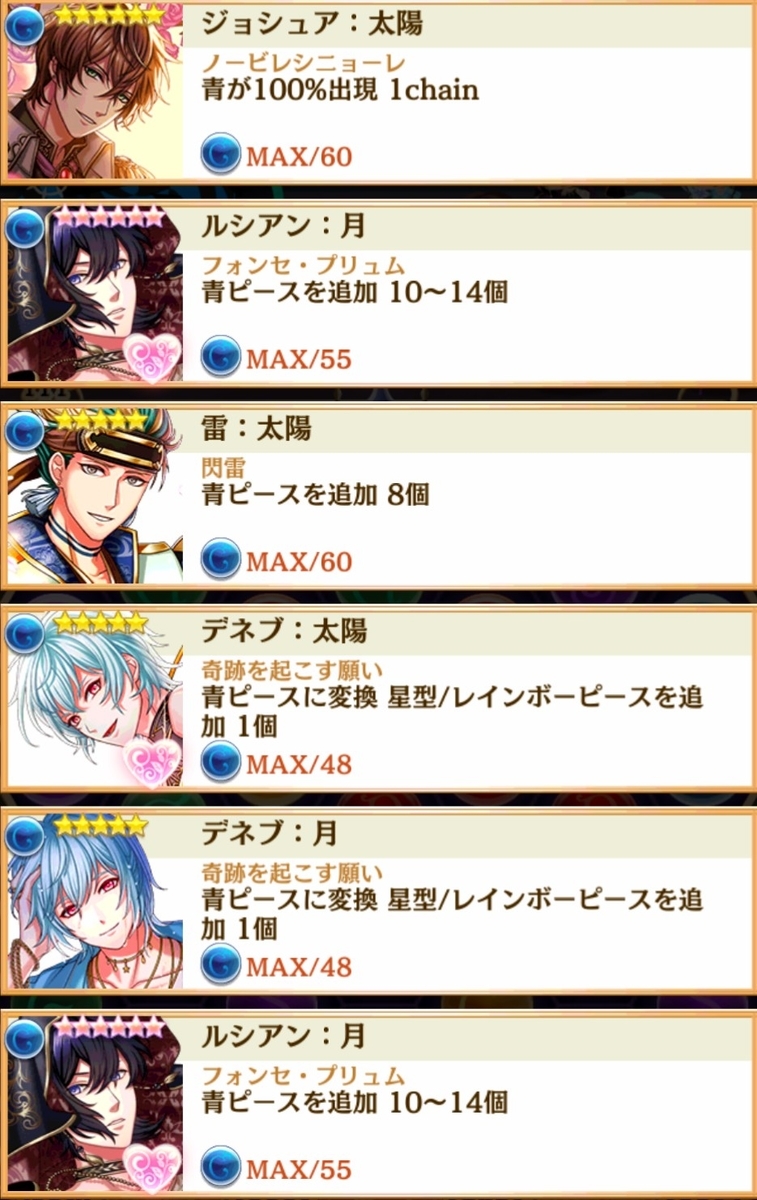 夢100 レインボーピース編成解説 夢100備忘録