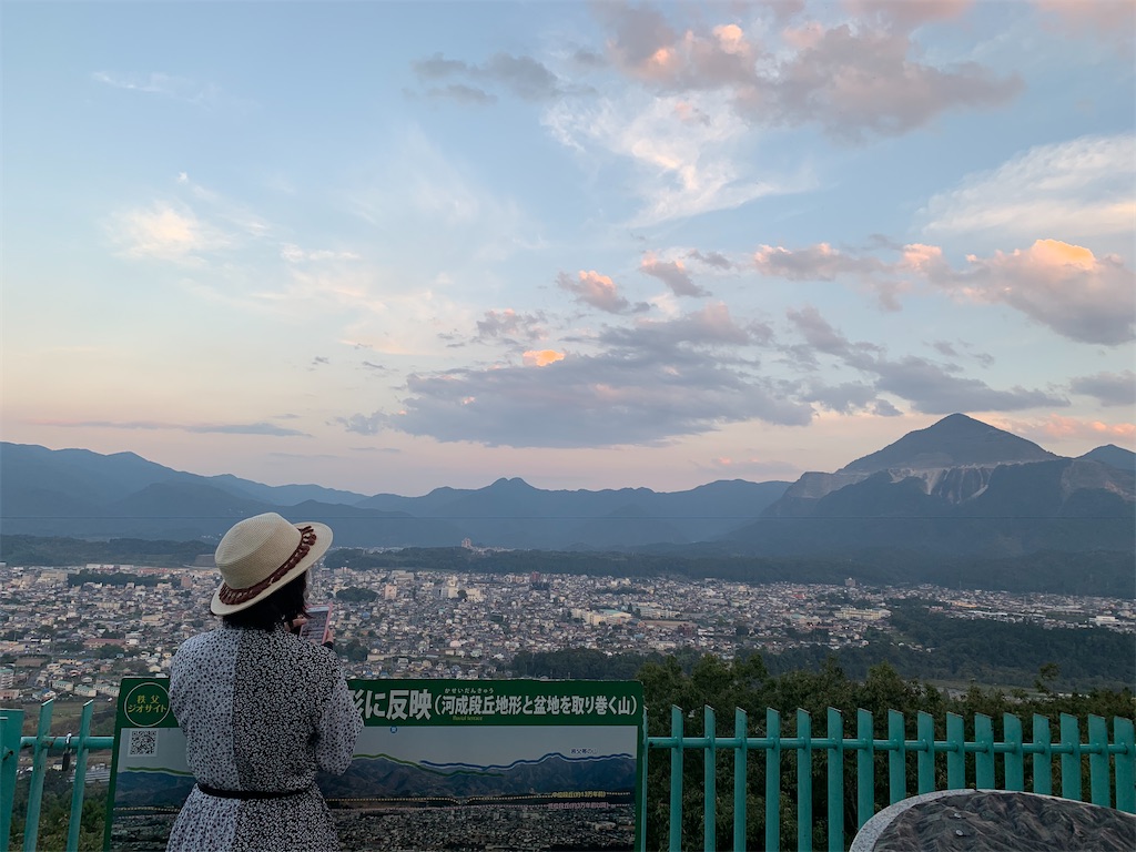 秩父ミューズパークの展望台から見える風景①