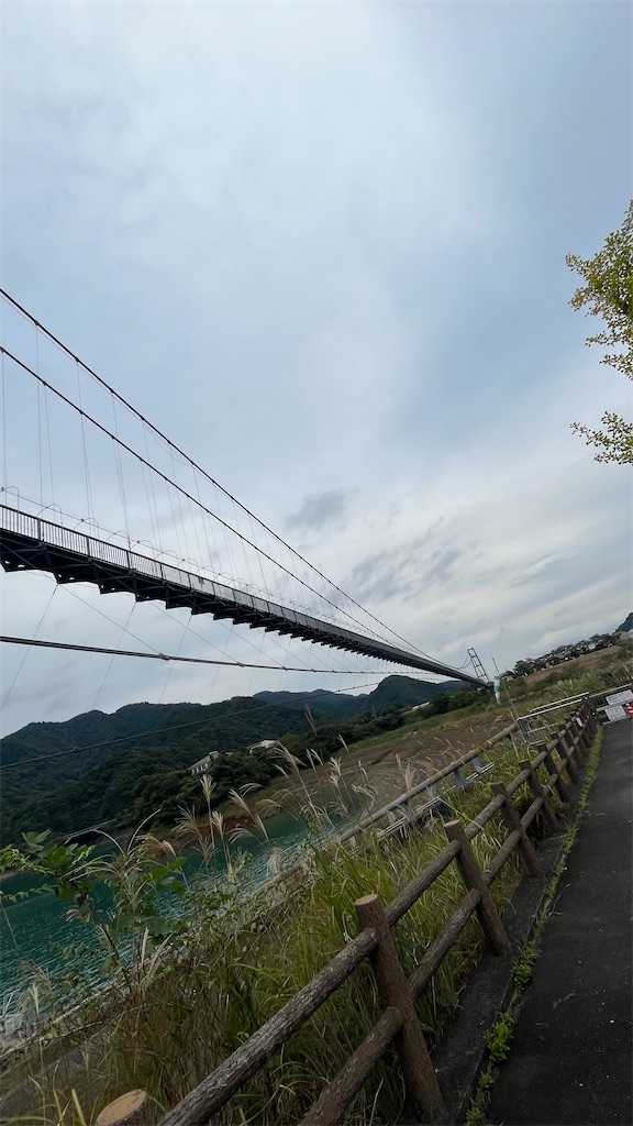 大洞川吊り橋の風景