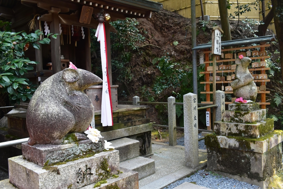 大豊神社の狛鼠