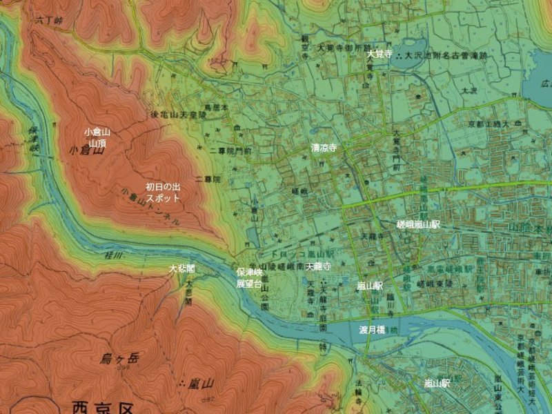 小倉山の初日の出