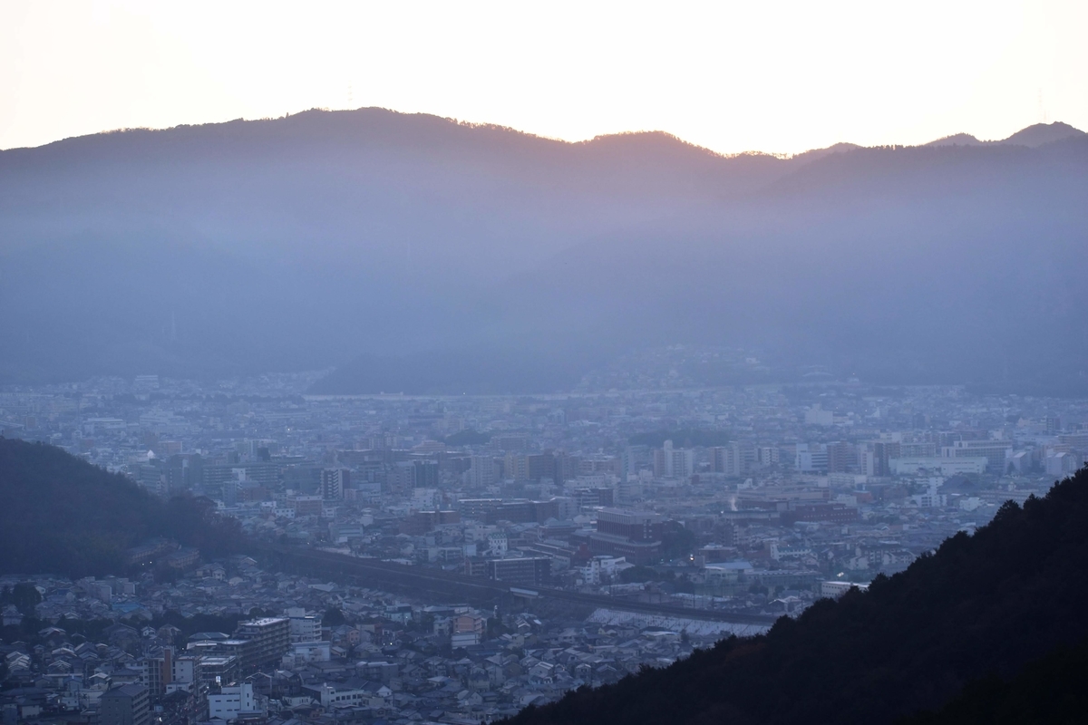 東山山頂公園の初日の出