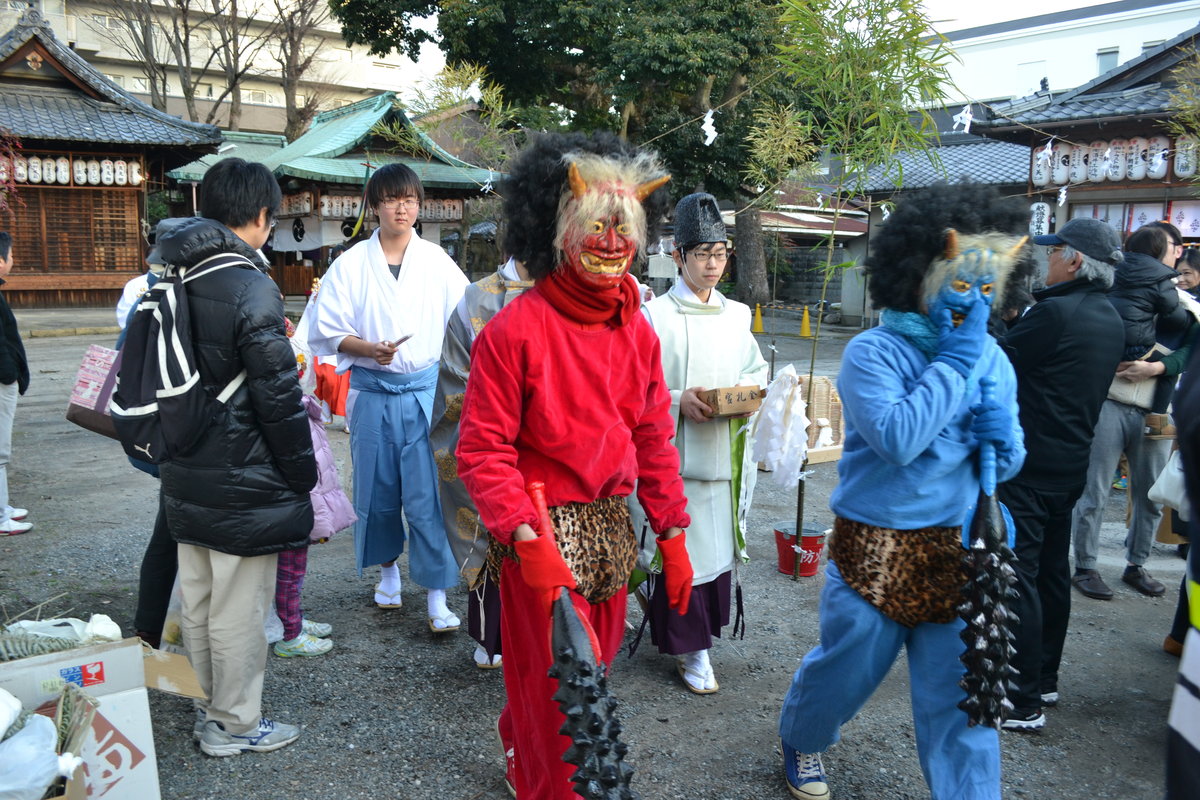 金札宮の追儺式巡行