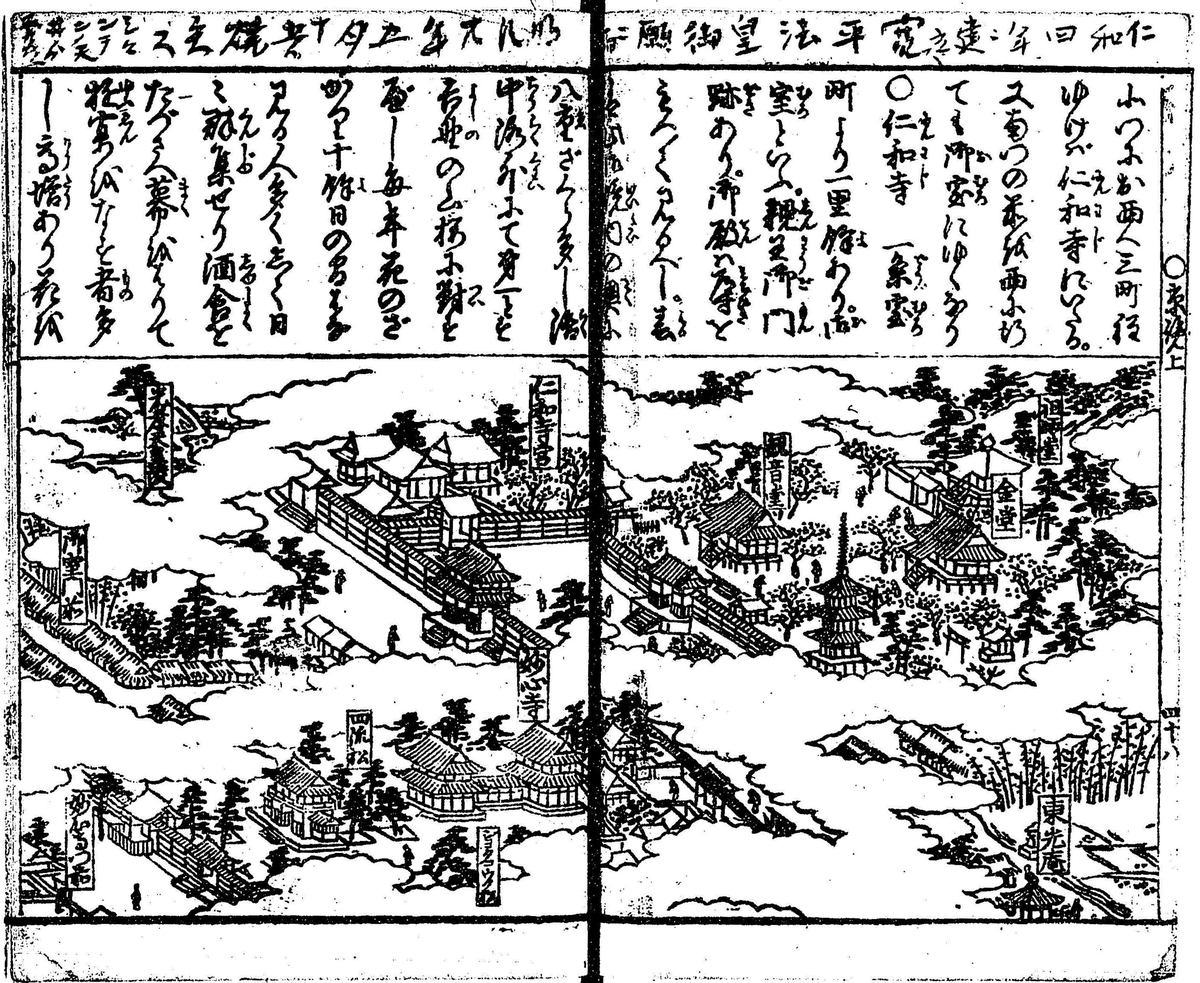 貝原益軒「京城勝覧」(国立国会図書館デジタルコレクションより)
