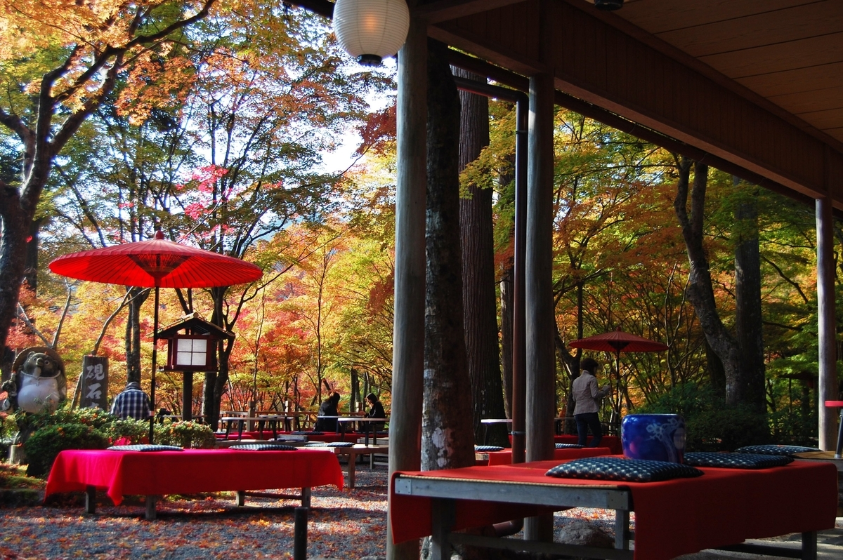 神護寺・高雄茶店の紅葉 見頃 2007年11月15日 撮影:MKタクシー
