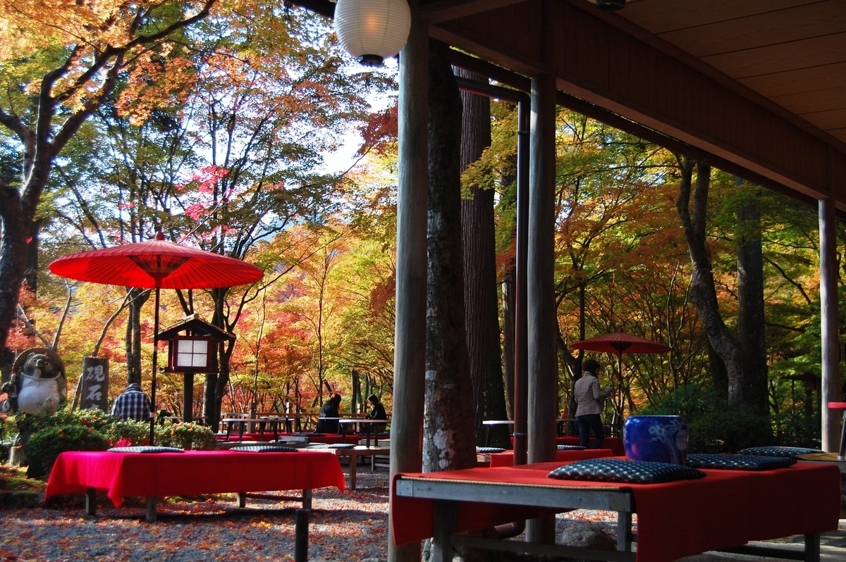 神護寺・高雄茶店の紅葉　見頃　2007年11月15日　撮影：MKタクシー