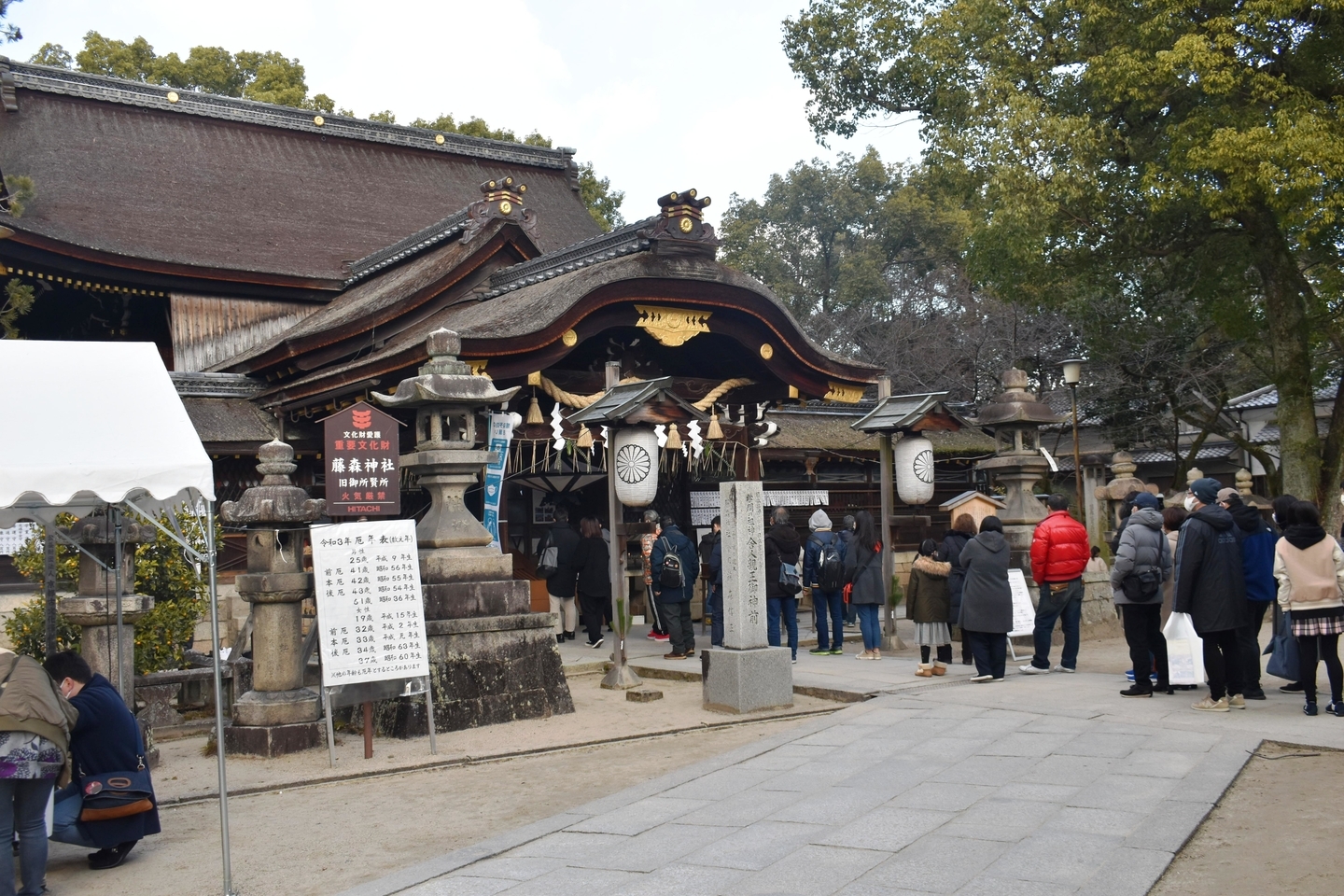 藤森神社本殿　2021年1月2日　撮影：MKタクシー