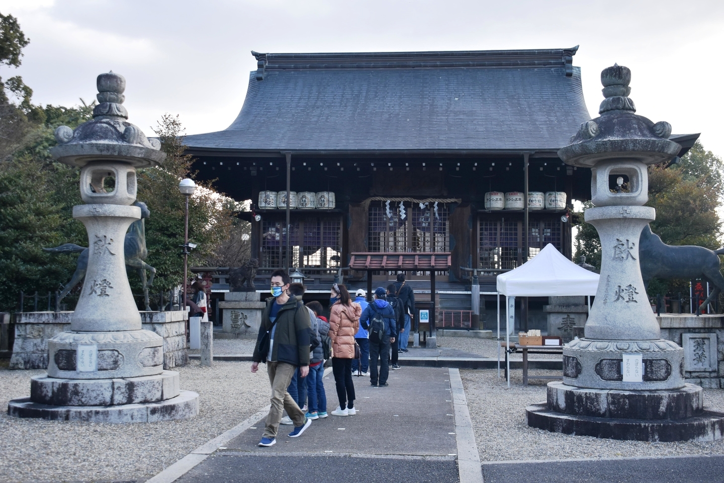 乃木神社拝殿 2021年1月2日 撮影:MKタクシー