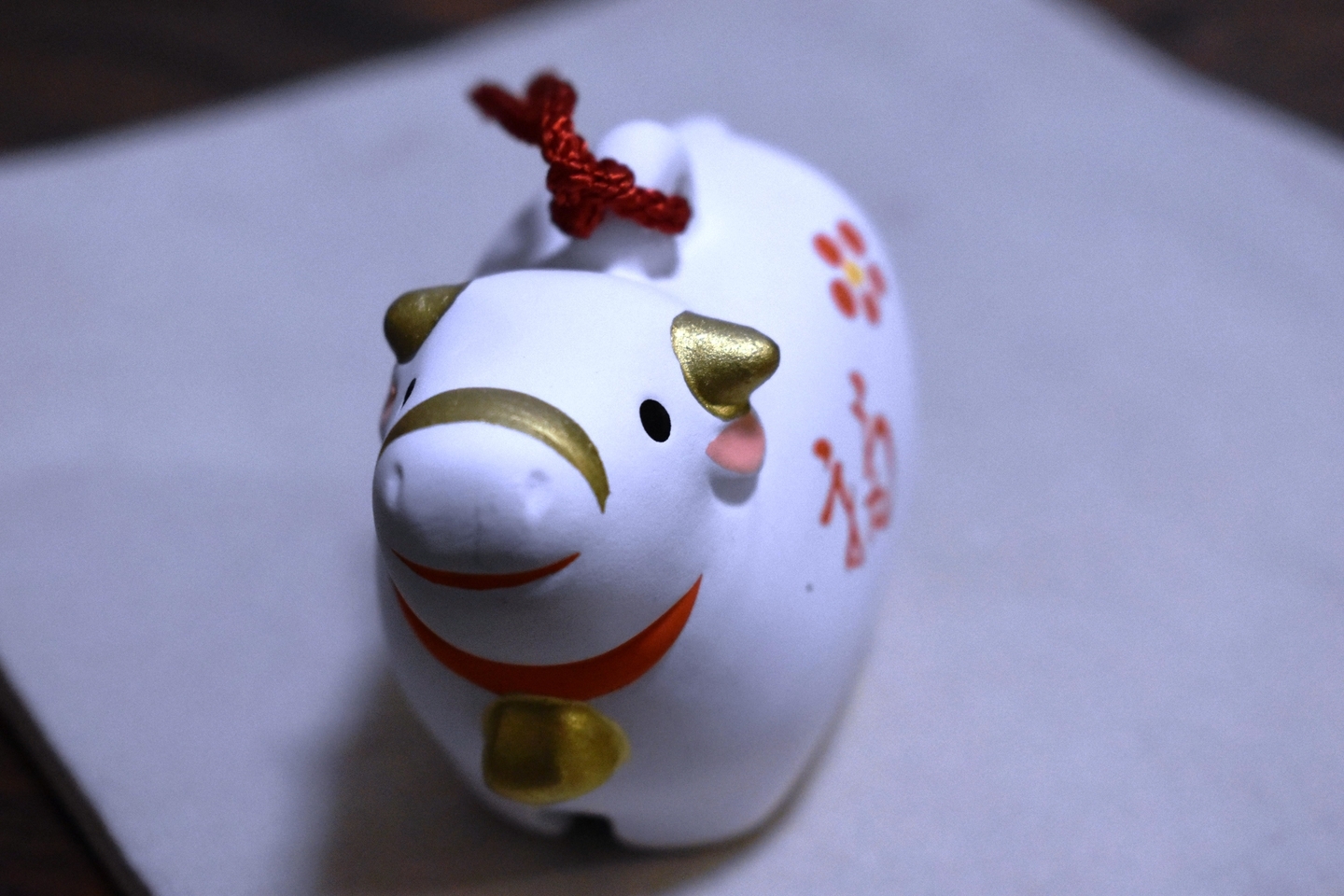 記念品の土鈴 2021年1月3日 撮影:MKタクシー