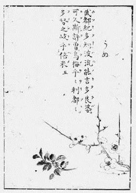 1929年発行「万葉集品物図絵」 出展:国立国会デジタル図書館