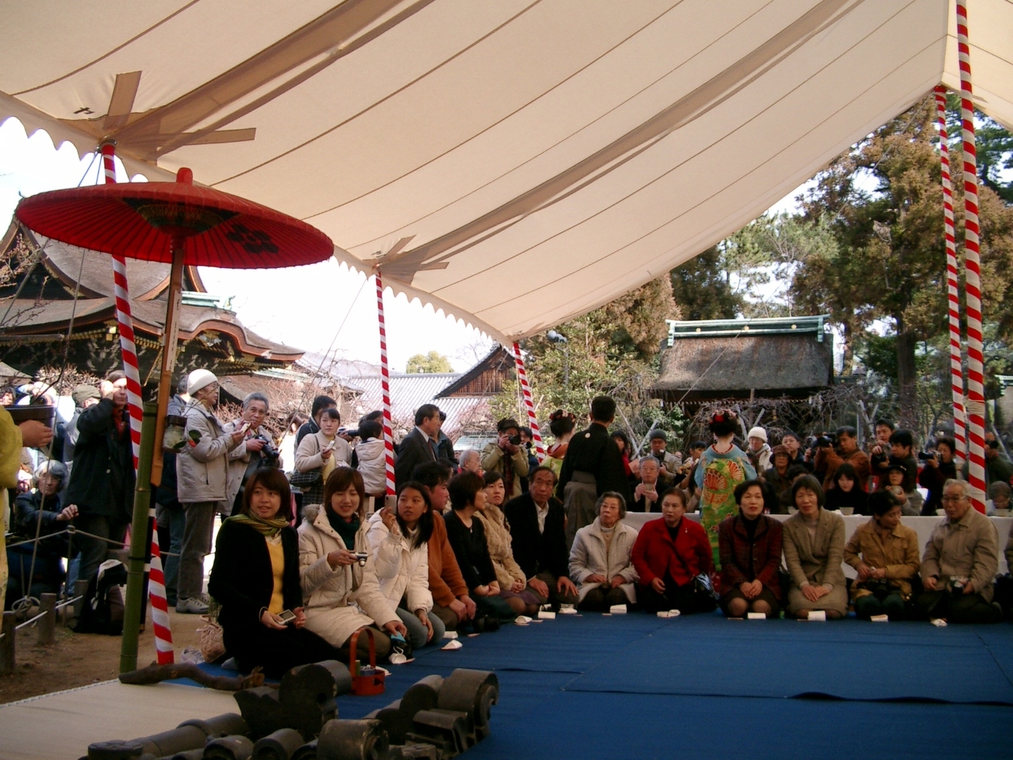 梅花祭の野点大茶湯 2006年2月25日 撮影:MKタクシー