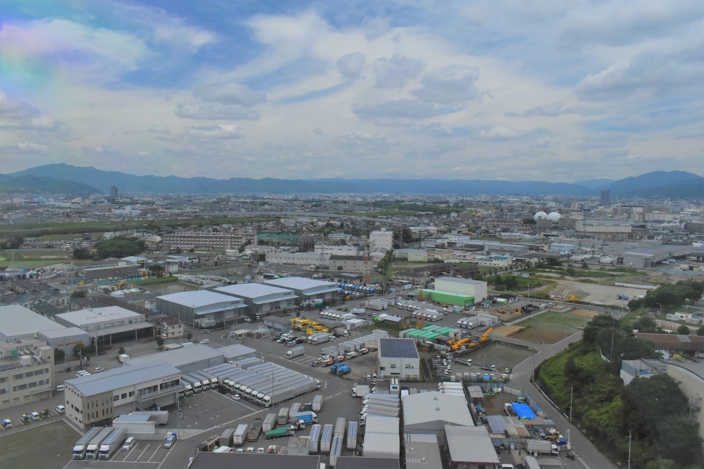 京都市南部クリーンセンター さすてな展望台より北側 2021年6月20日 撮影:MKタクシー