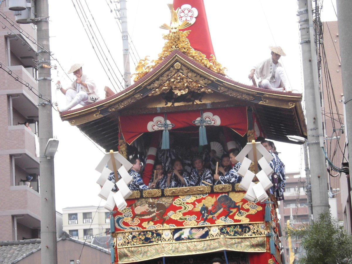 三条新町上ルの長刀鉾 2016年7月17日 撮影:MKタクシー