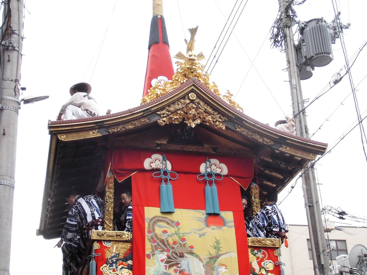 三条新町上ルの長刀鉾 2016年7月17日 撮影:MKタクシー