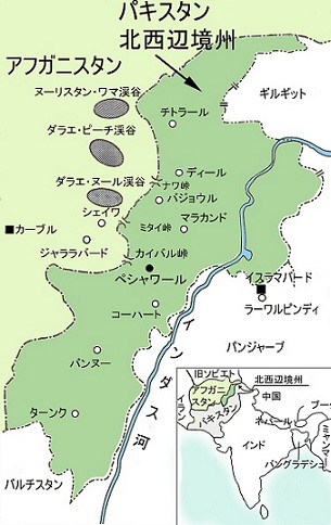 ペシャワール地図