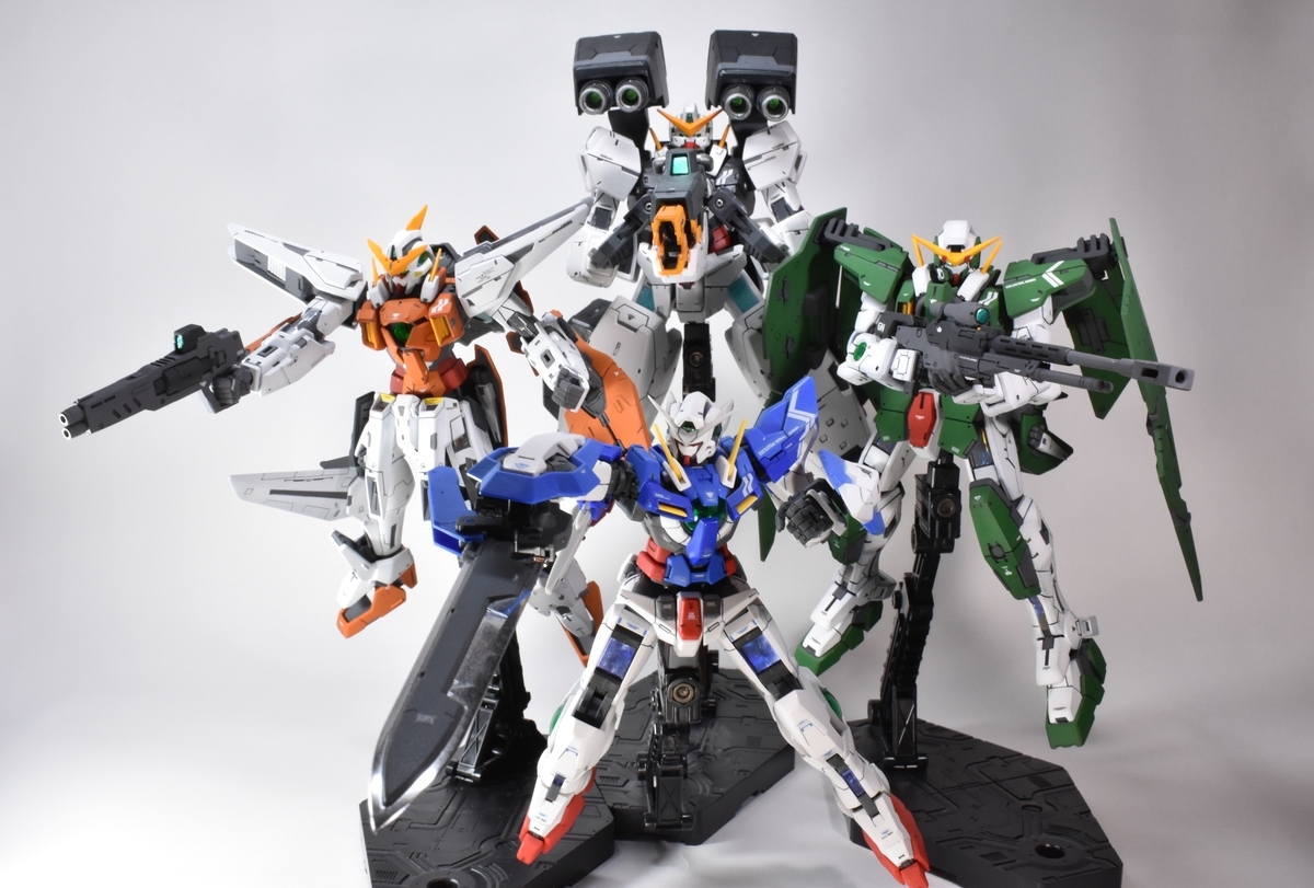 完成ギャラリー 00ガンダム1stシーズンの4機が完成 - そうねんのんびり 