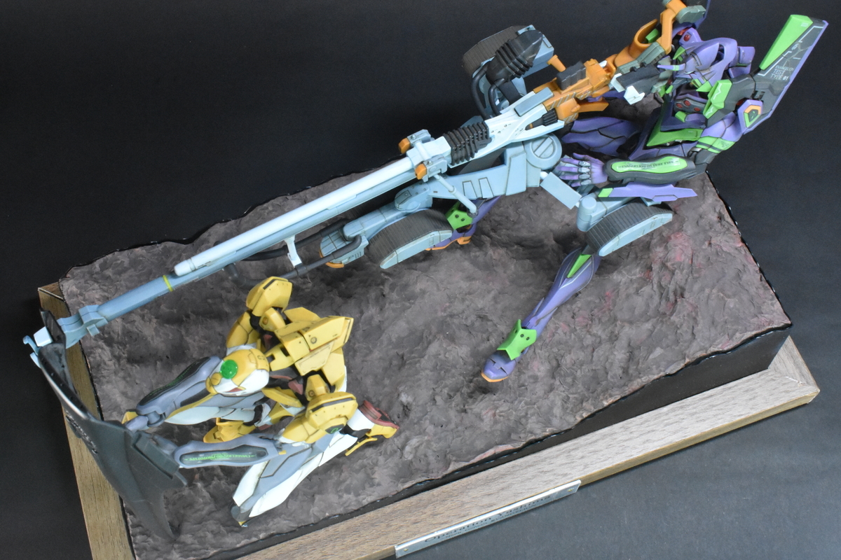 エヴァンゲリオン初号機ヤシマ作戦ジオラマ 完成品（ARTPLA