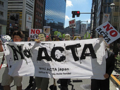 反ACTA・反違法ダウンロード刑事罰化 抗議デモ