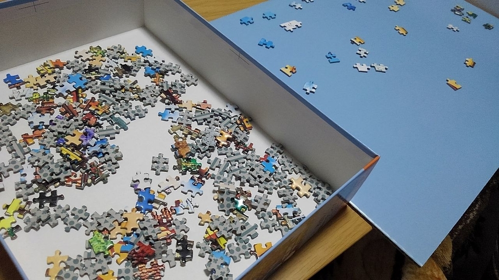 ジグソーパズル 花咲くローテンブルク ドイツ 初心者が挑む世界最小1000マイクロピース 3 魔剣士ぶっこみブログ 3