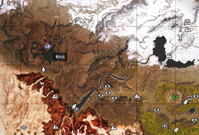 死の丘 場所