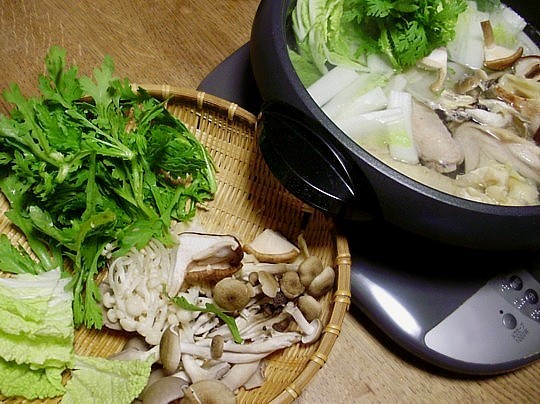 2009/10/21　鶏とキノコの鍋