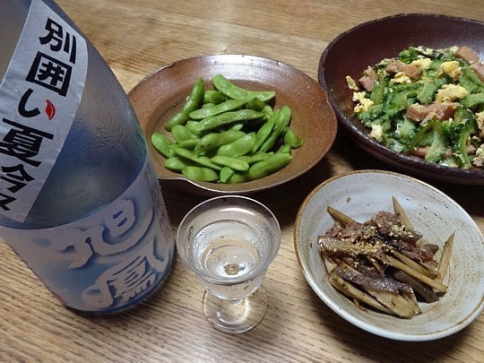 2014/07/29　枝豆、夏酒
