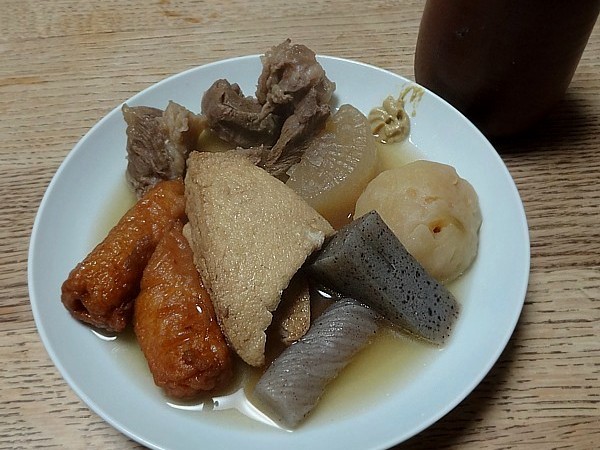 2018/01/12　芋焼酎お湯割り　おでん