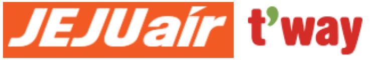 チェジュ航空とティーウェイ航空のロゴ
