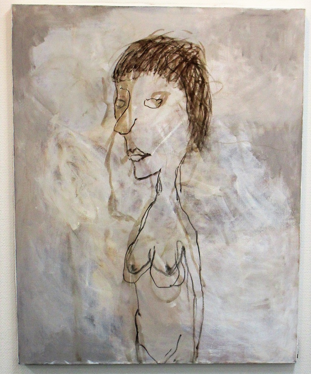 美しい絵です【真作】井上雅代　モワドリーの丘　肉筆　サイン入り　絵画　額　アート うしお画廊の井上敬一展を見る - mmpoloの日記