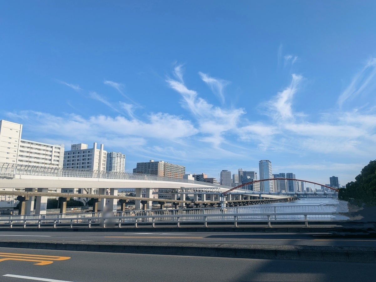 大井北埠頭橋からの眺め
