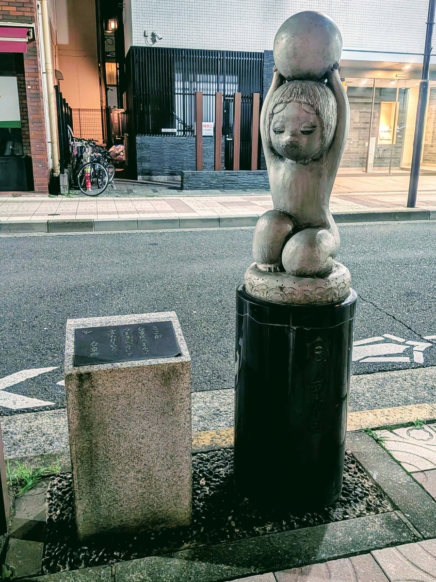 台東区の「へそ」にあるかっぱ像