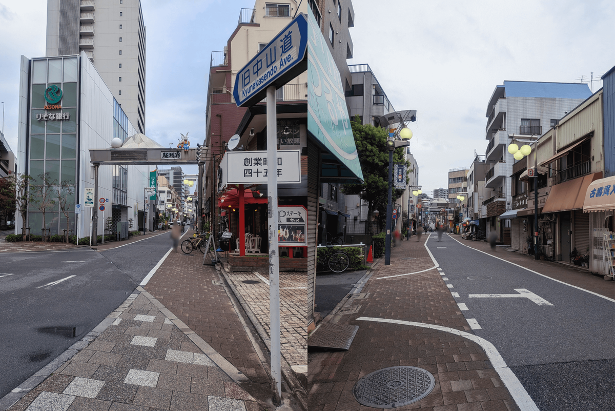 金曜午後３時前の板橋宿不動通り商店街