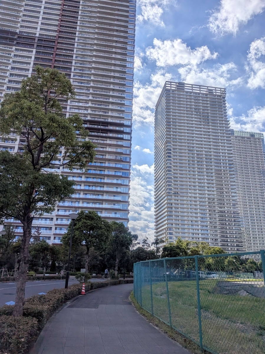 晴海2丁目に並ぶタワマン3棟