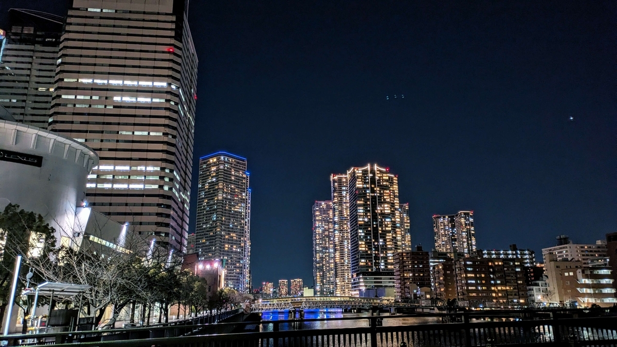 晴月橋から見る夜景