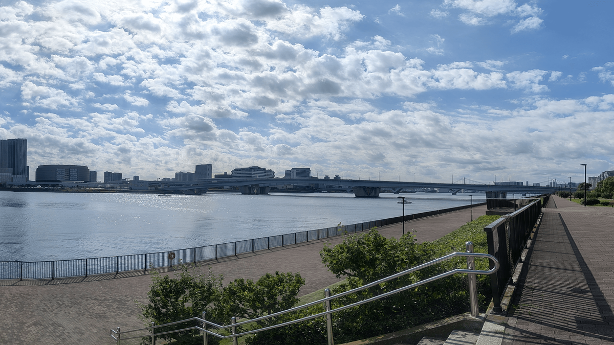 晴海運河パノラマ写真右