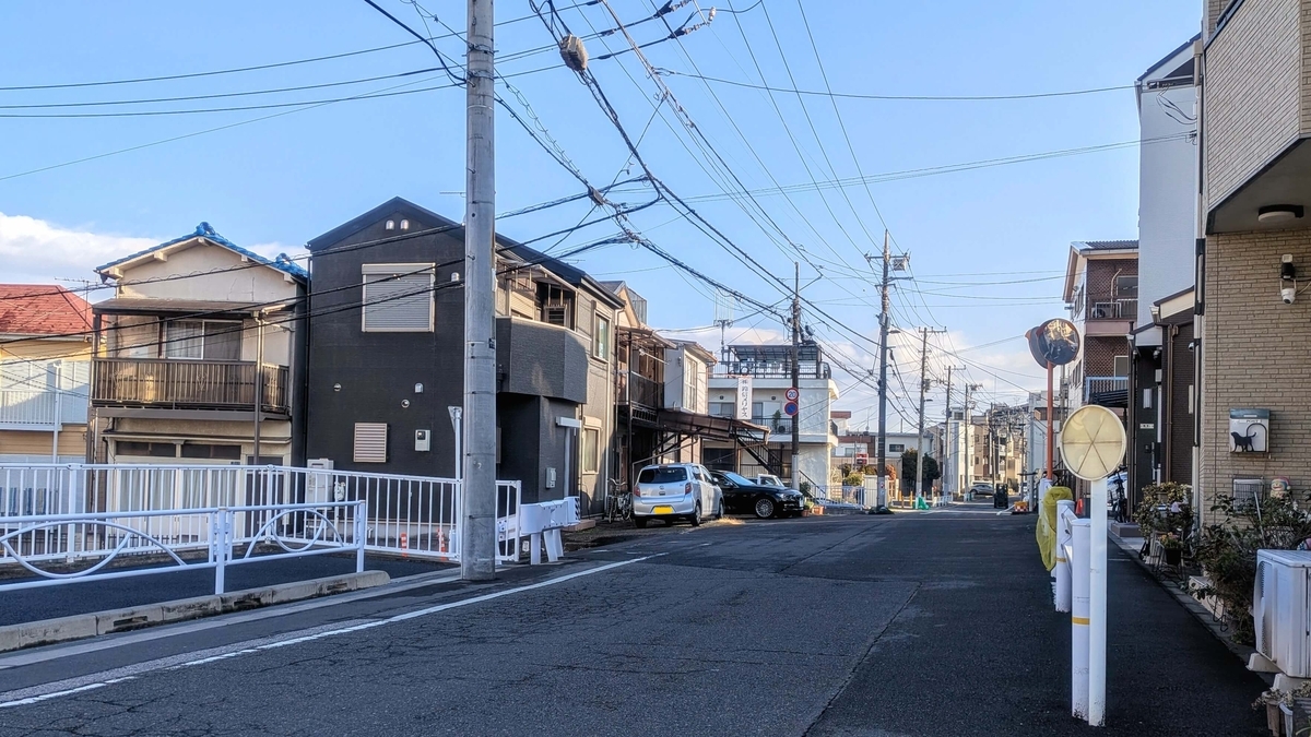 立花3丁目の町並み
