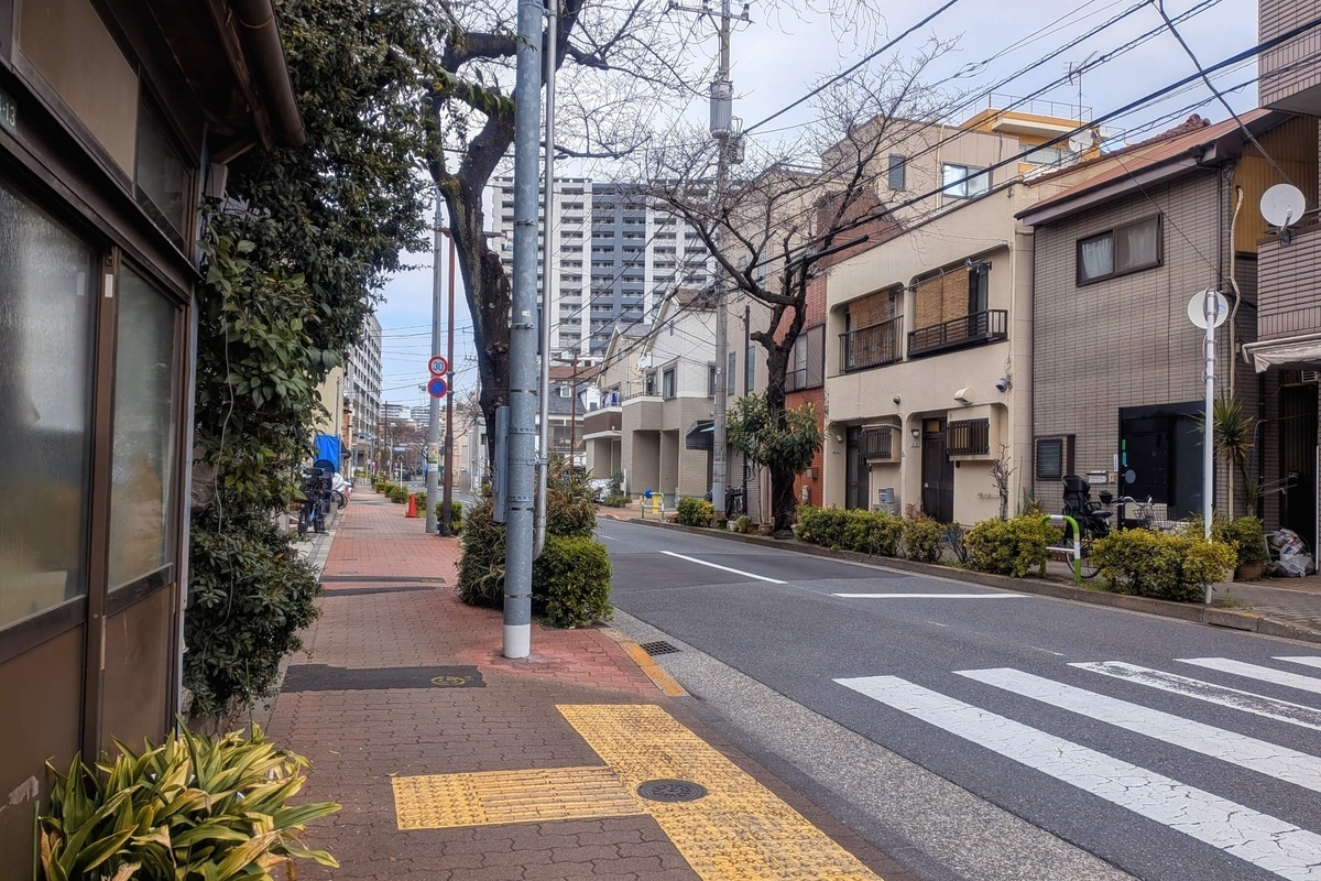 石浜神社北、南千住三丁目の町並み