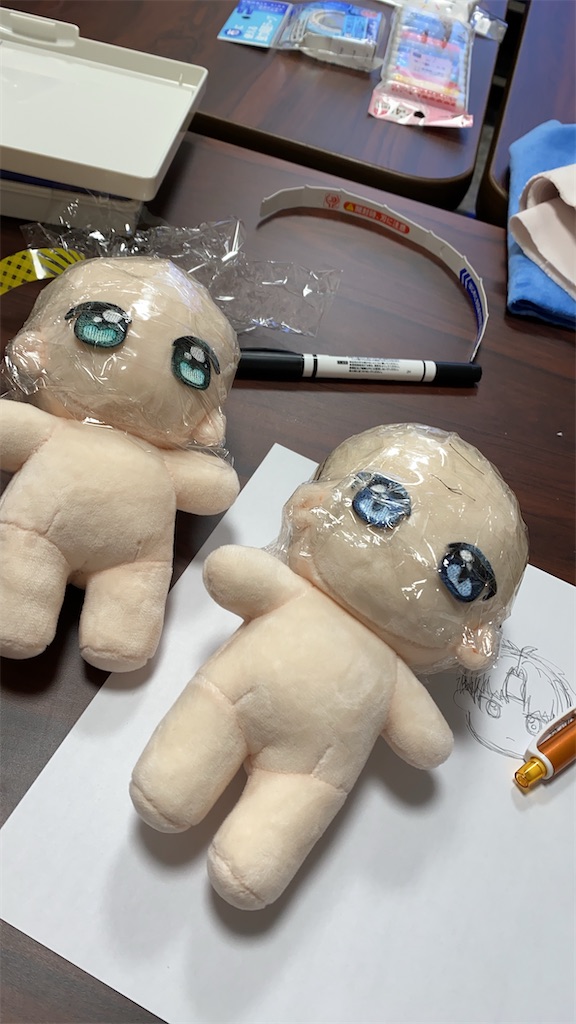 家庭科で作ったぬいぐるみ 小5・娘】家庭科で作った初めての作品 ～シマエナガのぬいぐるみ