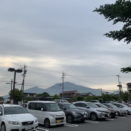 中軽井沢からの浅間山
