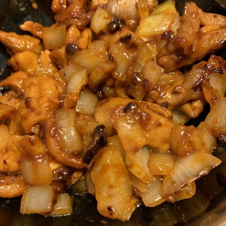 玉ねぎと豚モツ